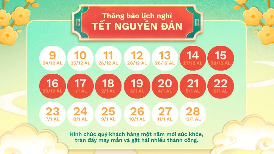 Lịch nghỉ Tết Nguyên Đán - Lên kế hoạch du lịch Tết 2026 sớm để đón một năm Bính Ngọ khởi đầu thuận lợi